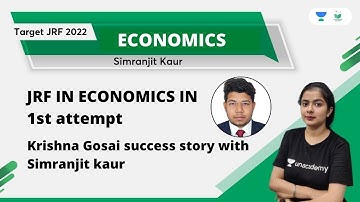 JRF in Economics Success Story | Krishna Gosai | Simranjit Kaur | Unacademy UGC NET