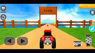Mega Ramp Tractor Stunt Game || Tractor Game 3d #gameplay screenshot 4