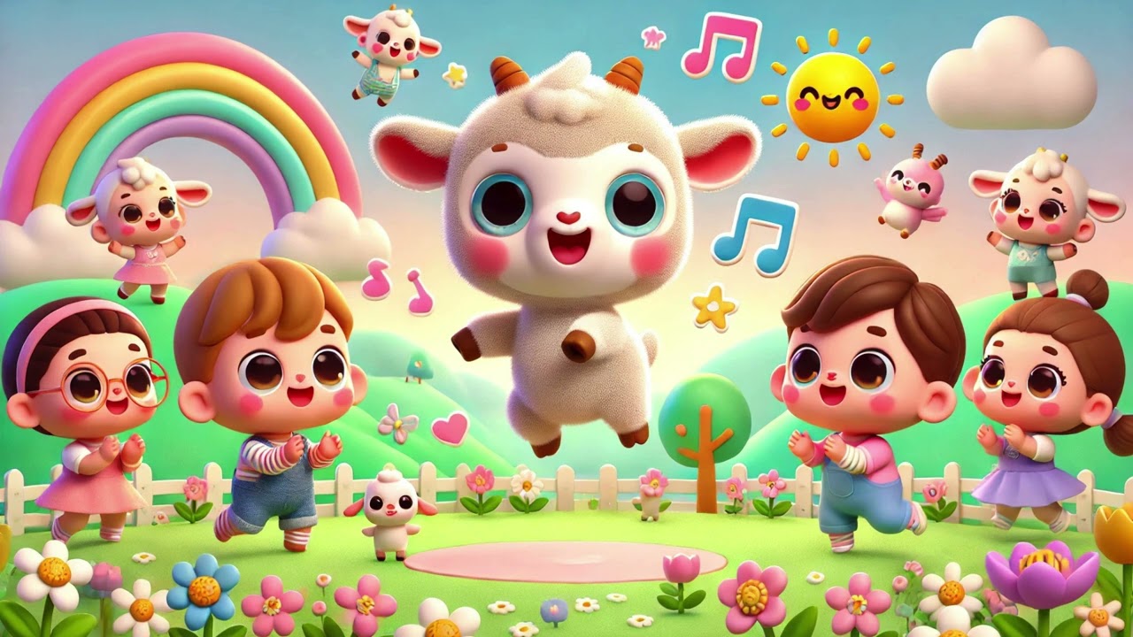 🌈🐐 Baby Goat Funny Jump Adventure – Super Cute, Silly, Happy & Playful Baby Goat Leaping