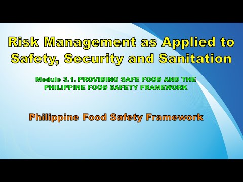 Philippine Food Safety Framework