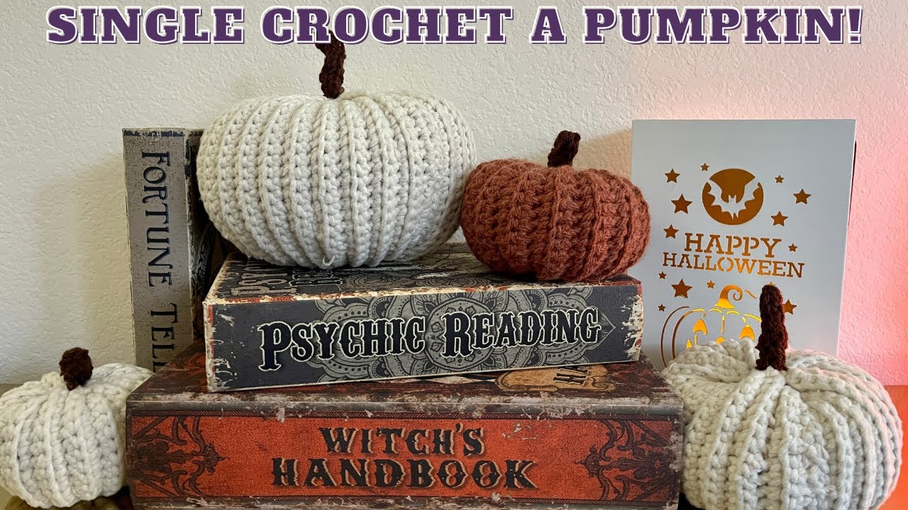 How To Crochet A Pumpkin! If You Can Single Crochet You Can Do This!