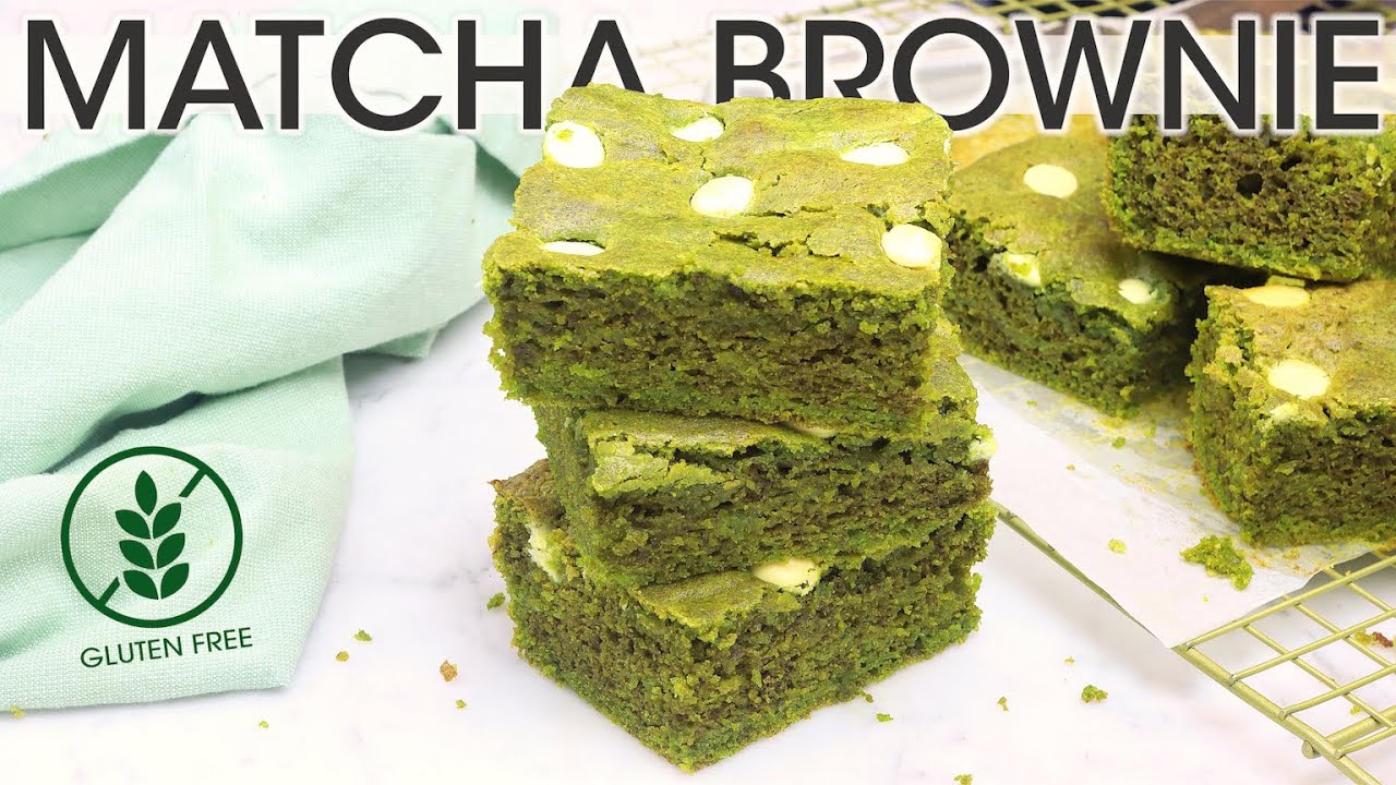 Matcha Brownies Recipe (GlutenFree Brownies) How To Make Green Tea