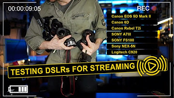 Webcam Shootout Part 2 (DSLR edition)