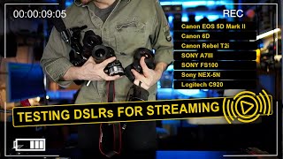 Webcam Shootout Part 2 DSLR edition
