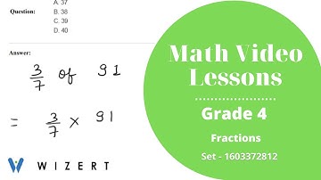 Grade 4 Maths Videos - Math Fractions Video Lessons for Grade 4 - Set 1603372812