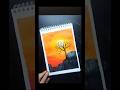 "Easy sunset scenery "🌞 Subscribe for more vedio.. #art #acrylicscenery #shortvideo #viralshort