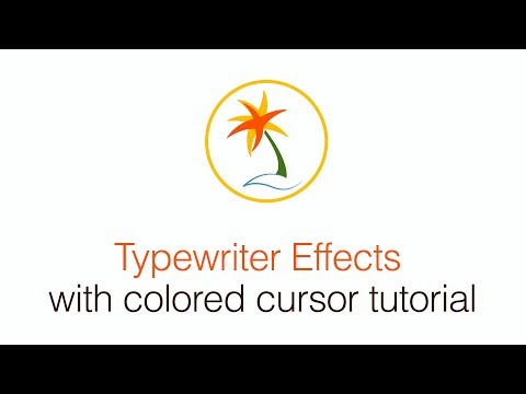 Free Typewriter Effect After Effects with colored cursor Tutorial - After Effects Project