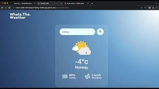 Whats.The.Weather (Web App) - CS50x Final Project