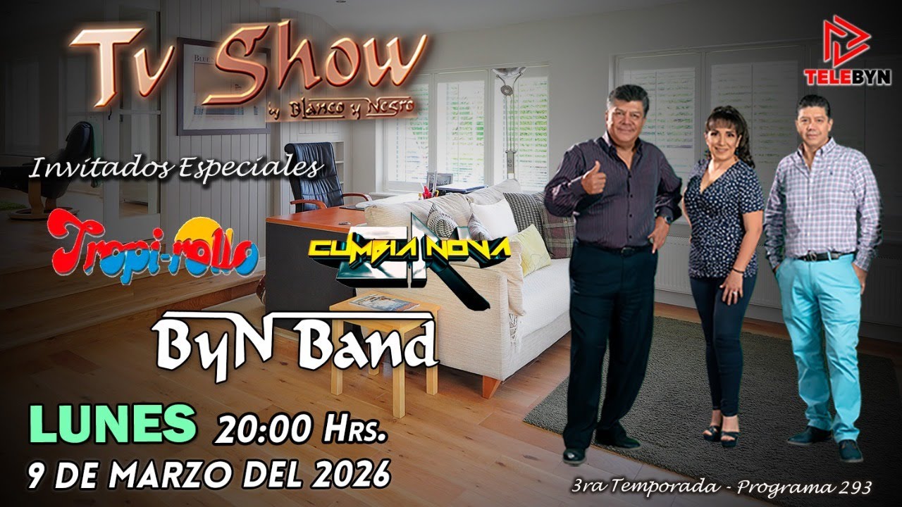 TROPIRROLLO, CUMBIA NOVA - TV SHOW BLANCO Y  NEGRO #293