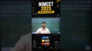 Nimcet 2026 | Nimcet - 2025 pyq | height and distance Vijaypal Choudhary