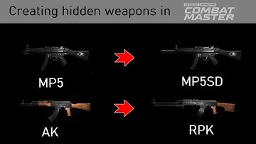 Combat Master | How to create hidden weapons in CM