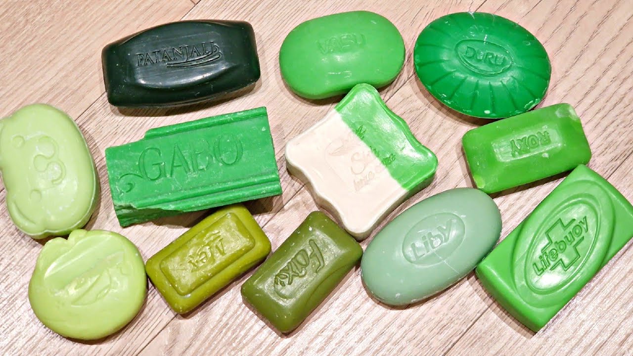ASMR SOAP. 💚💚Резка сухого мыла. Satisfying video💚💚