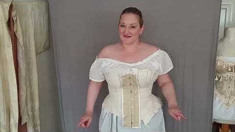Fitting My Redthreaded 1860s Gored Corset Mock Up