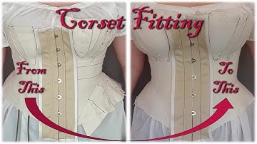 Fitting My Redthreaded 1860s Gored Corset Mock Up