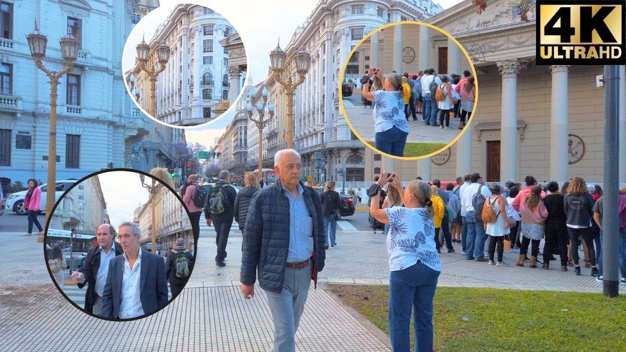 BUENOS AIRES - MICROCENTRO - DIAGONAL NORTE - Avenida Roque Sáenz Peña ✅ Virtual Walk Tour 2022 [4K]