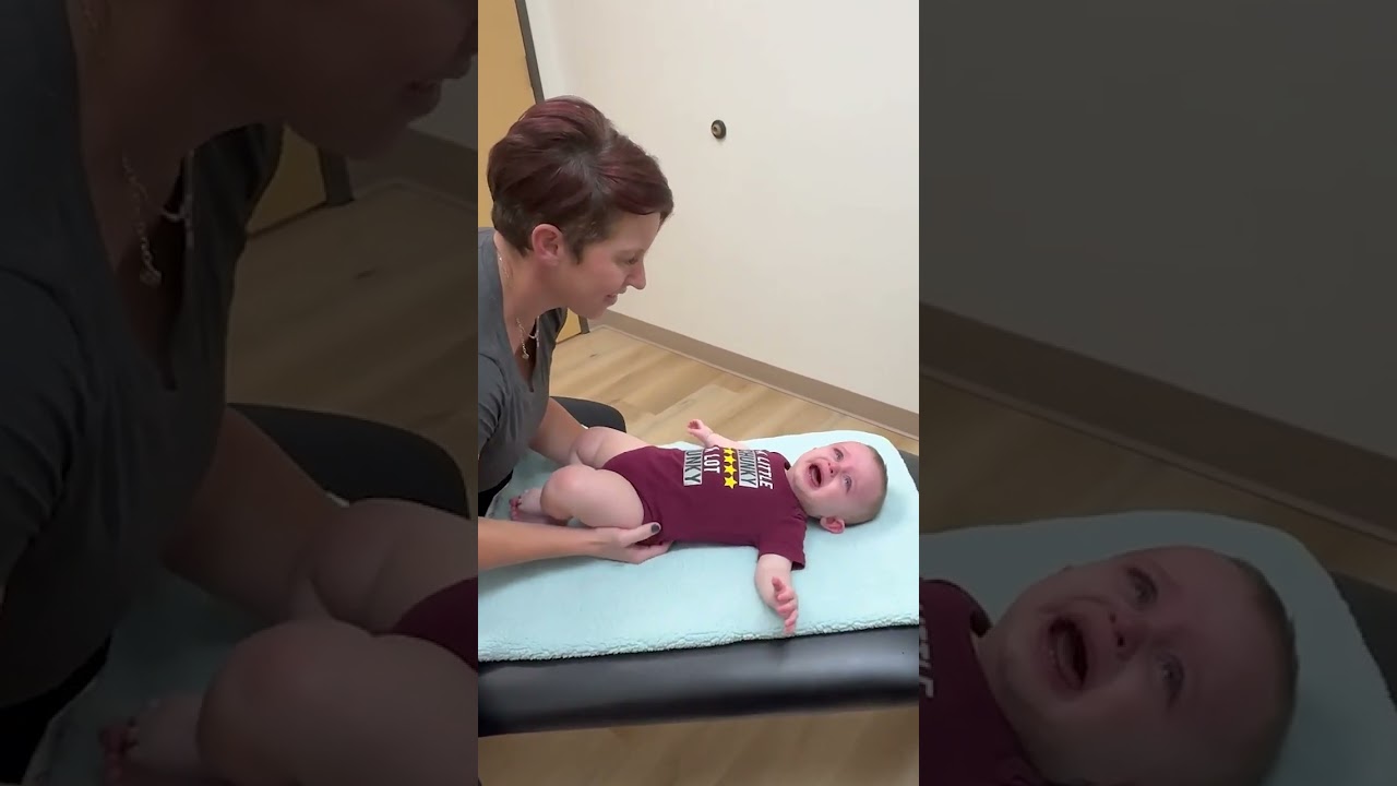 Babies first chiropractic adjustment 