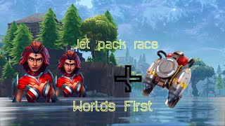 Worlds first jetpack race in fortnite!