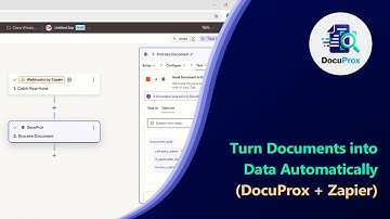 Turn Documents into Data Automatically with (DocuProx + Zapier)