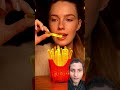 Eating Glowing Fries 😍✨ | Satisfying ASMR Food Short #shorts #asmr