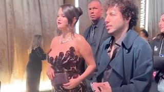 Selena Gomez holding the hand with Benny Blanco 🫶🥹#selenagomez#bennyblanco