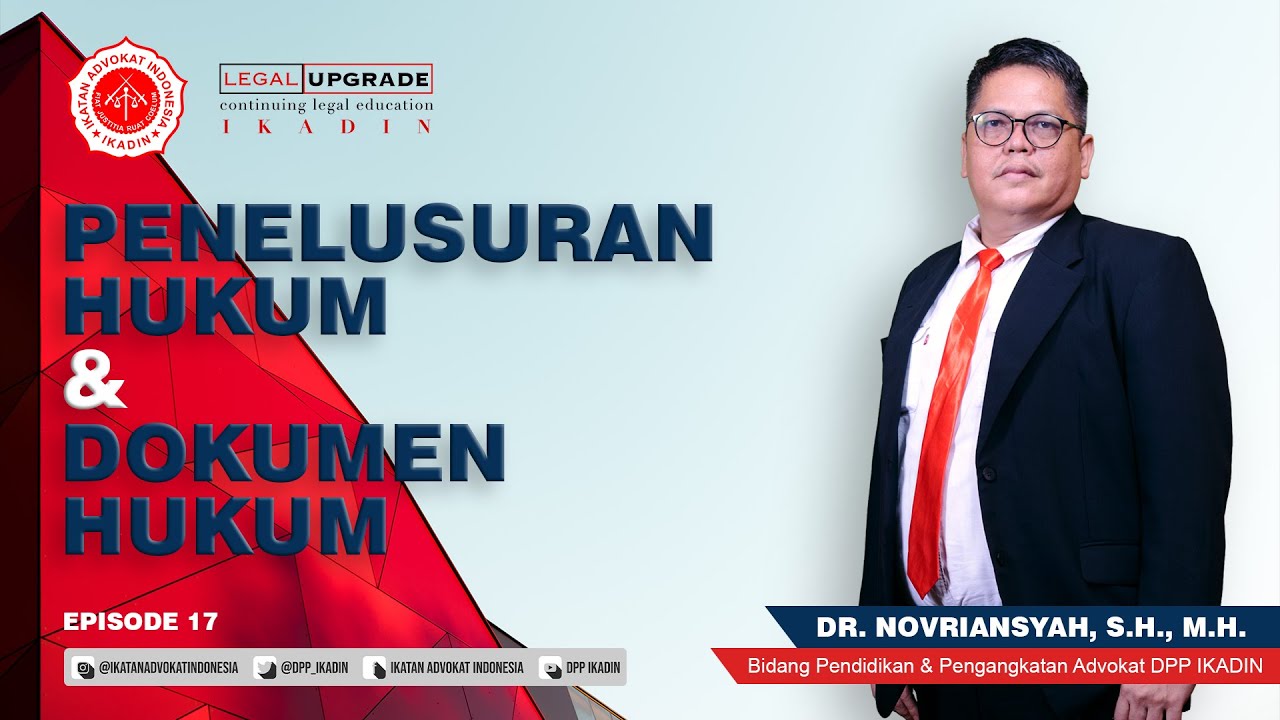 Robin Novriansyah Penelusuran Hukum & Dokumen Hukum - Dr. Novriansyah, S.H., M.H. (LEGAL ...