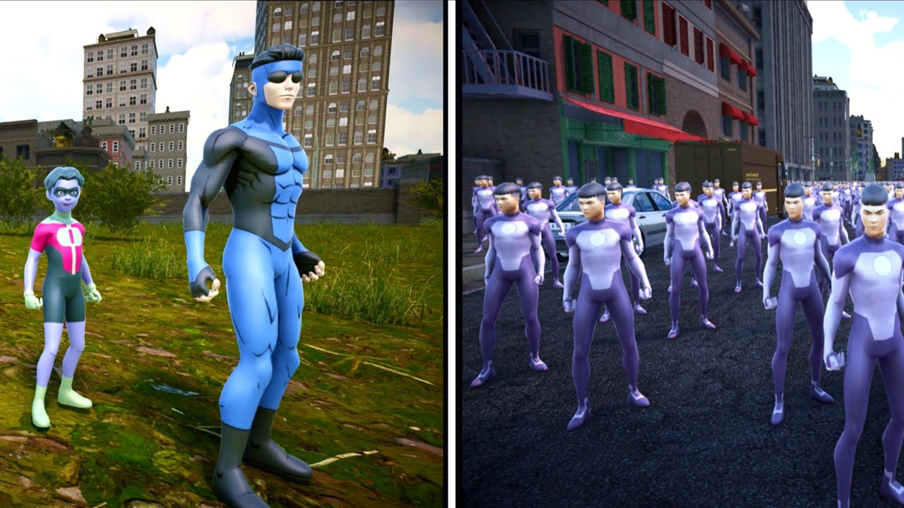 Invincible and Kid Omni-Man verses a City Filled With Multipaul 👊⚔️Battle Simulator