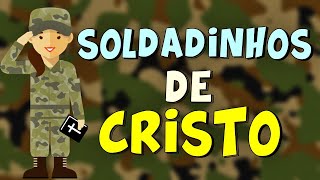Video thumbnail of "Soldadinhos de Cristo - Turma Kids e Cia (Vídeo/Letra) (Música Infantil)"