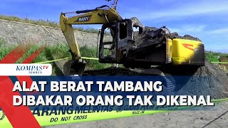 Alat Berat Tambang Pasir Di Lumajang Dibakar Orang Tak Dikenal