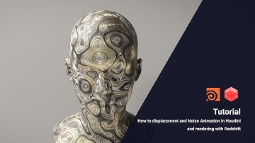How to Noise Animation & displacement | Redshift Rendering | Houdini tutorial beginner
