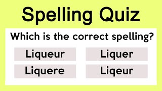 English Spelling Quiz | Most Common Spelling Mistakes | #1