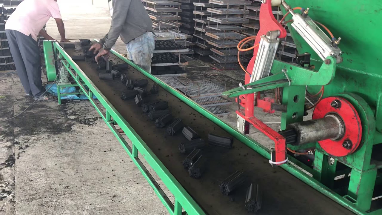 BF Charcoal production Processing YouTube