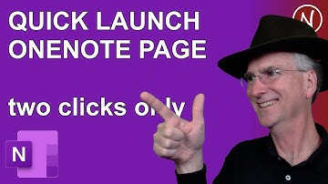 Instantly Load any OneNote Page From Desktop Shortcut