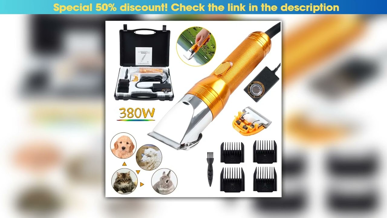 380W Cashmere Goat Shearer 12V Cordless Household Pet Cat Dog Rabbit Sheep Hair Trimmer Electric