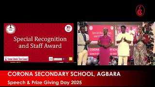 Corona Secondary School Agbara 2025 Speech and Prize Giving Day