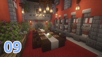 Minecraft | How to Build a Castle - Part 9: Dining Hall