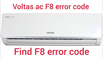 voltas inverter AC F8 error code