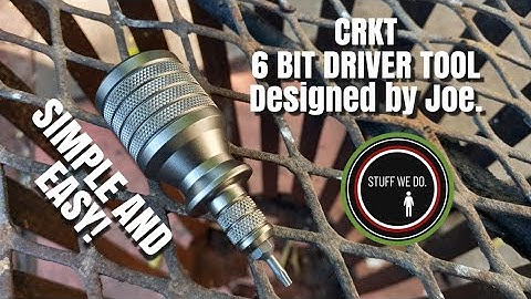 CRKT 6 BIT DRIVER TOOL by Joe Wu in Mountain View, California review video.