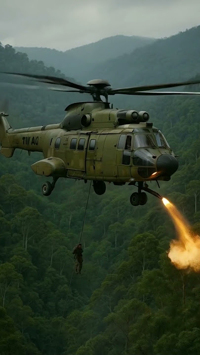 Miniatur Helikopter TNI AU Super Puma S332 Serbu Markas OPM di Hutan Papua! 🔥🇮🇩