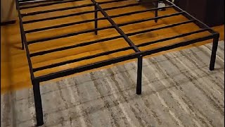 NEW JETO Metal Bed Frame,Queen Size Bed Frame, Solid, sturdy, and easy to assemble bed frame! Setup For New Jeto King Size Bed Frame