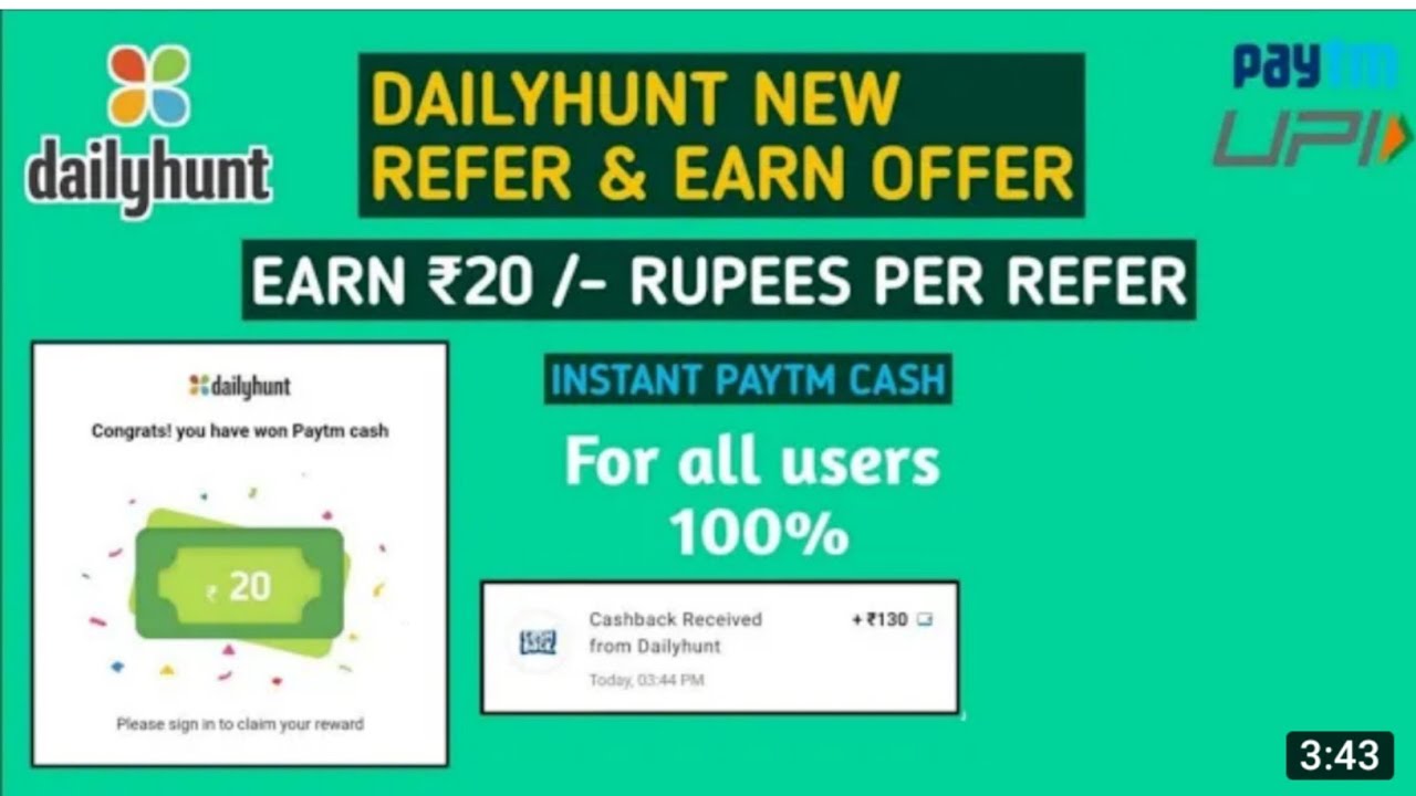 DailyHunt Racer And Earn Money 2021 || Dailyhunt Unlimited Rafer By Pass Trick