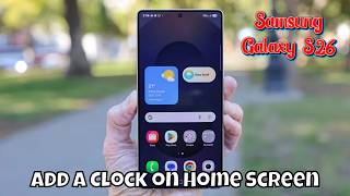 How to Add a Clock on Home Screen on Samsung Galaxy S26 screenshot 4