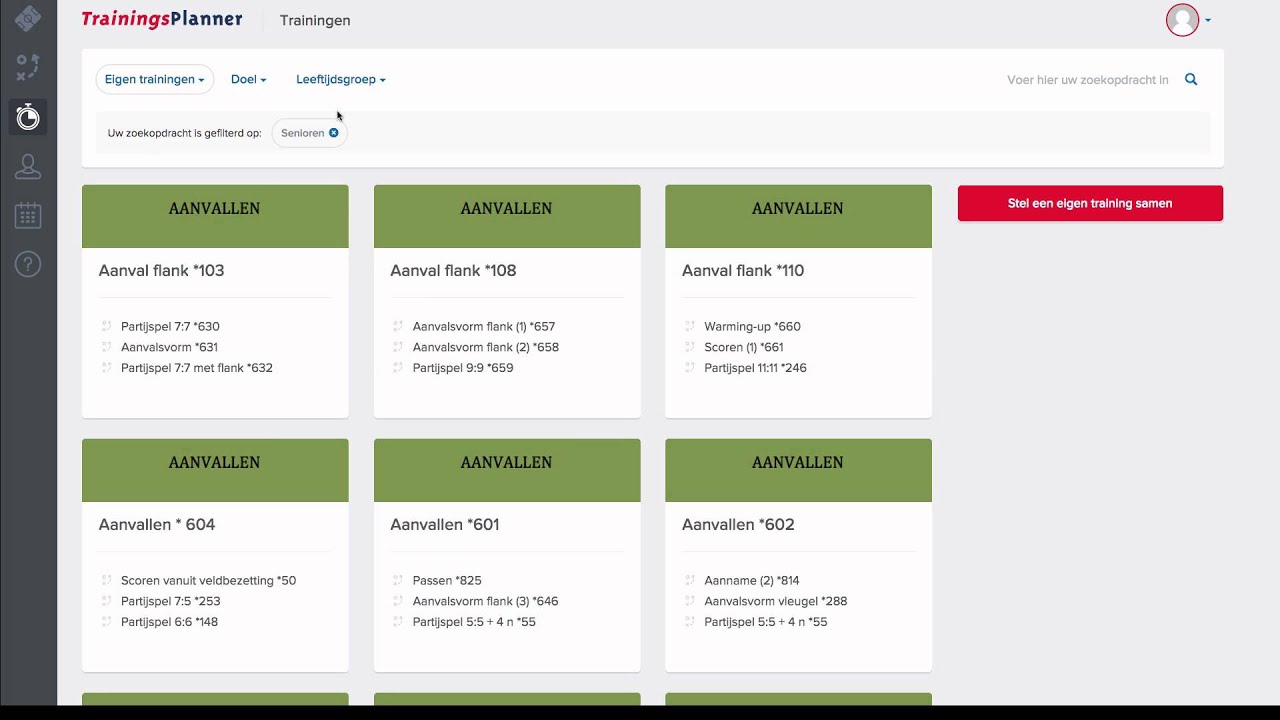 Training TrainingsPlanner