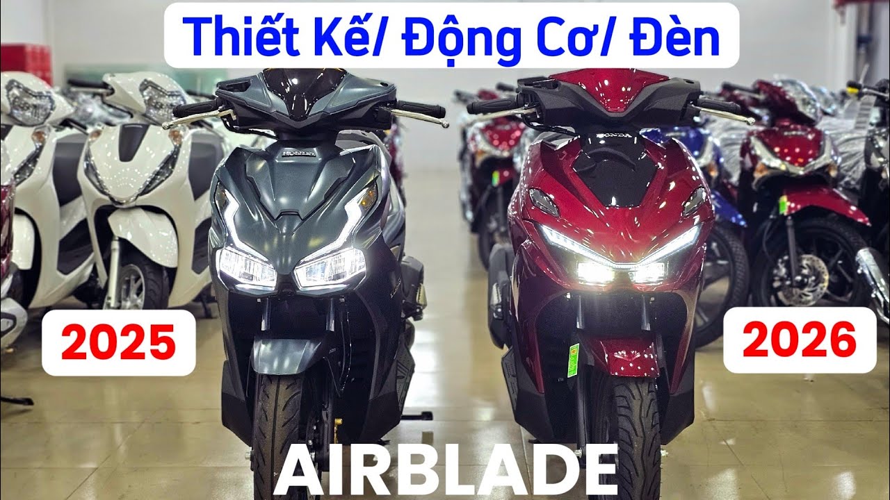 Airblade 160 2025 & 2026: động cơ, ngoại hình, đèn mẫu nào hơn?Khải Phạm #airblade #2026 #ab160 #160