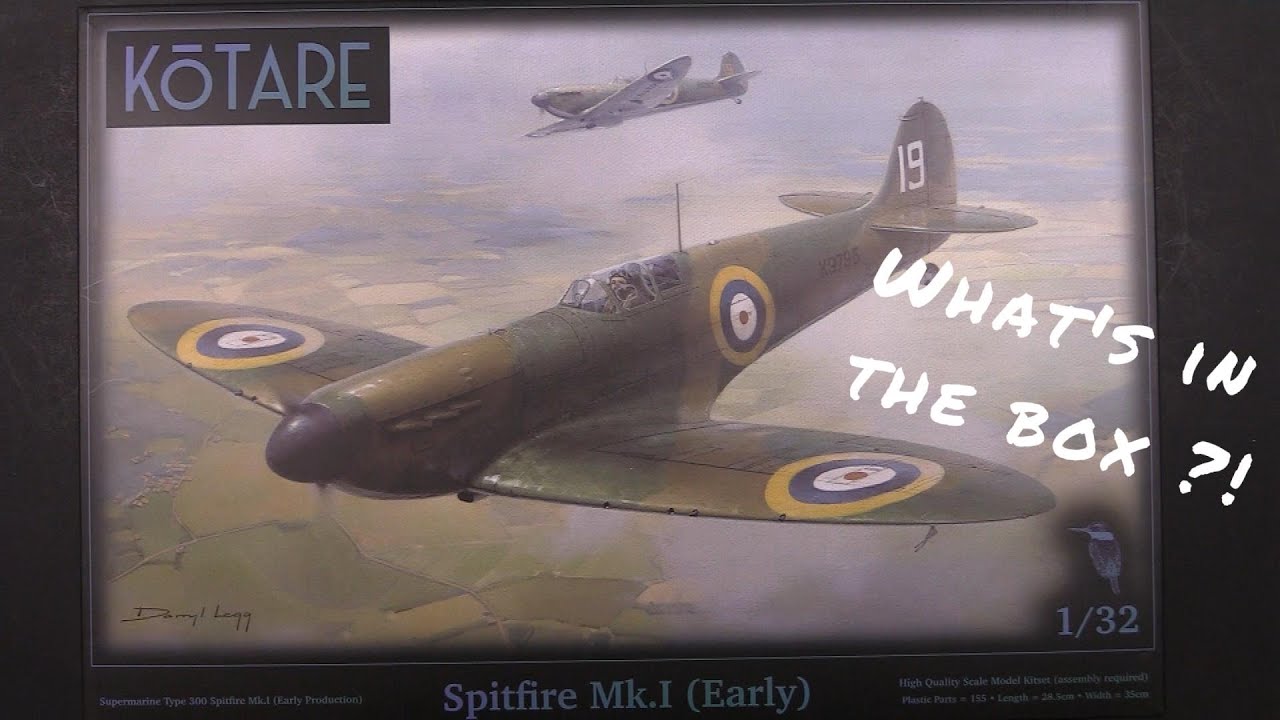 Kotare 1/32 Supermarine Spitfire Mk.Ia Early in box review