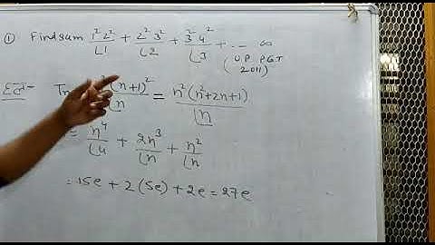 Exponential and Logarithmic series