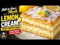 The Most Delicious Melt-in-Your-Mouth Lemon Cream Puff Pastry Cake Easy Homemade Dessert Recipe