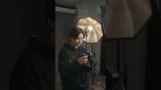 The cinematic shots emphasize the "modern creator vibe" with a focus on studio lighting, lens