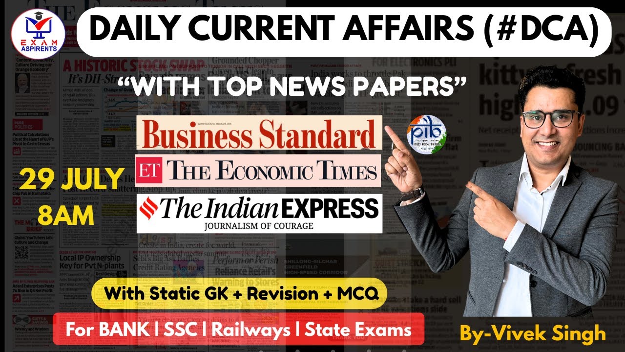 Current Affairs Today | 29 JULY Current Affairs 2025 | Daily Current ...