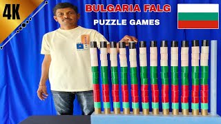 🇧🇬🇧🇬 BULGARIA Flag Colours Cylinders Design Matching Game Challenge videos | Part - ( 23 )