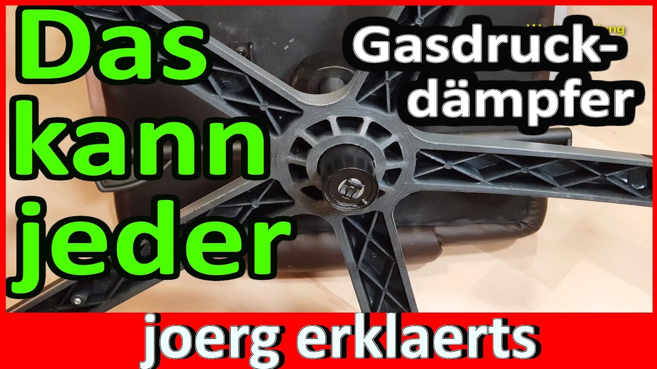 Gasdruckdämpfer Bürostuhl Sessel austauschen wechseln DIY Tutorial